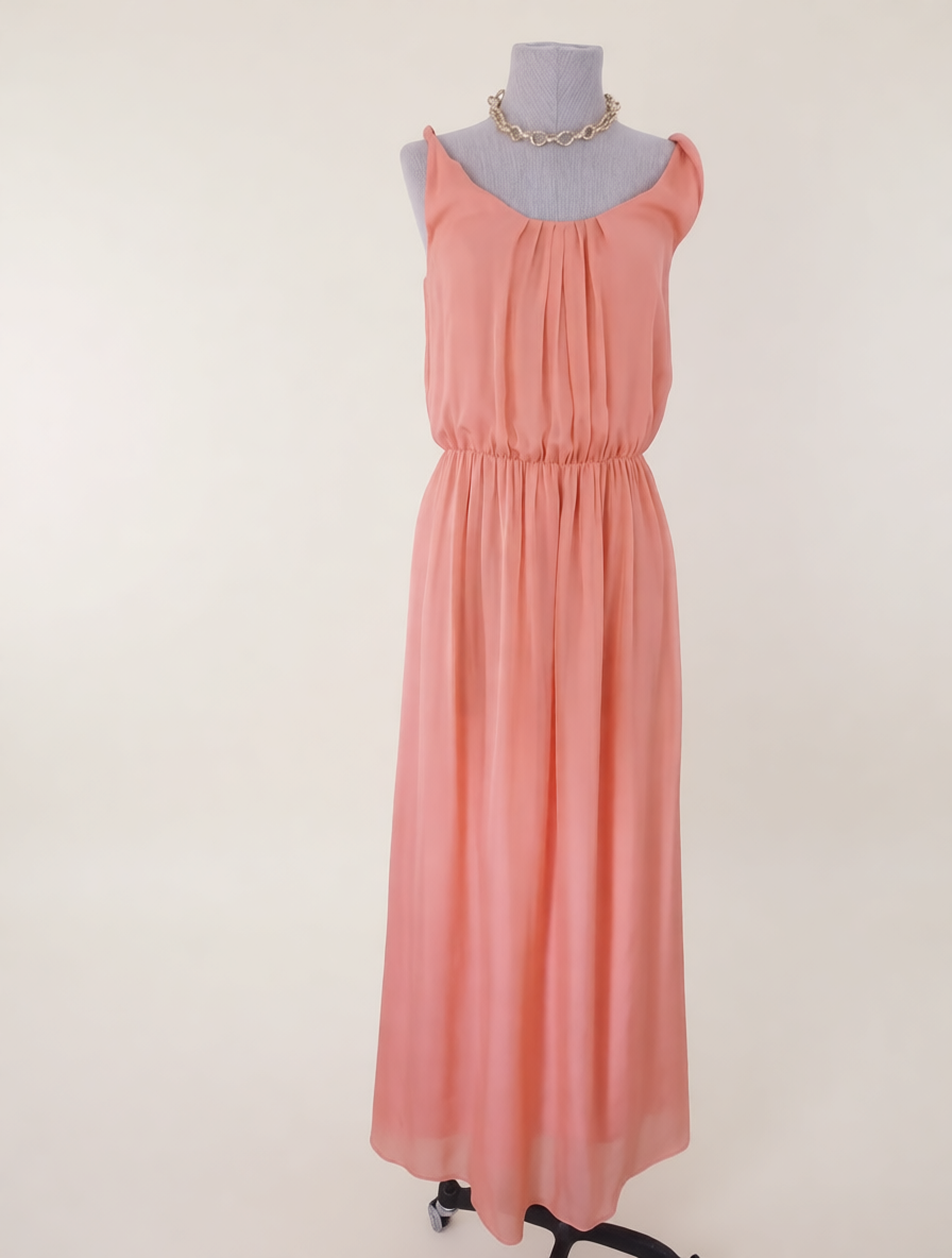 Vestido MASSIMO DUTTI Maxi Fiesta 100%Seda