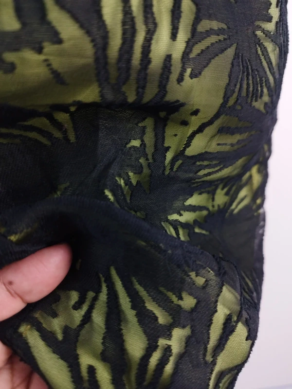 Olive green Y2K halter dress — Vintage 2000s sheer tulle cocktail