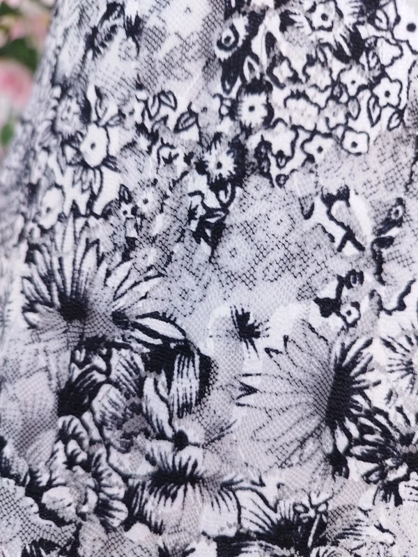 Black white Y2K maxi dress — Vintage 2000s lace sequin wedding guest