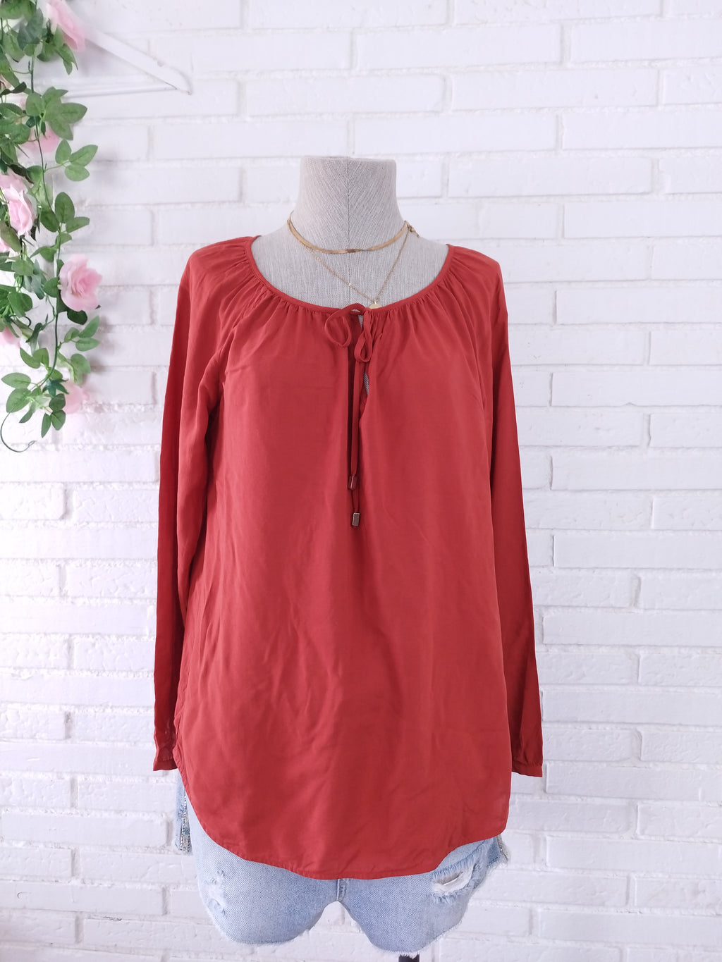 Blusa HALLHUBER Fluida mangas largas