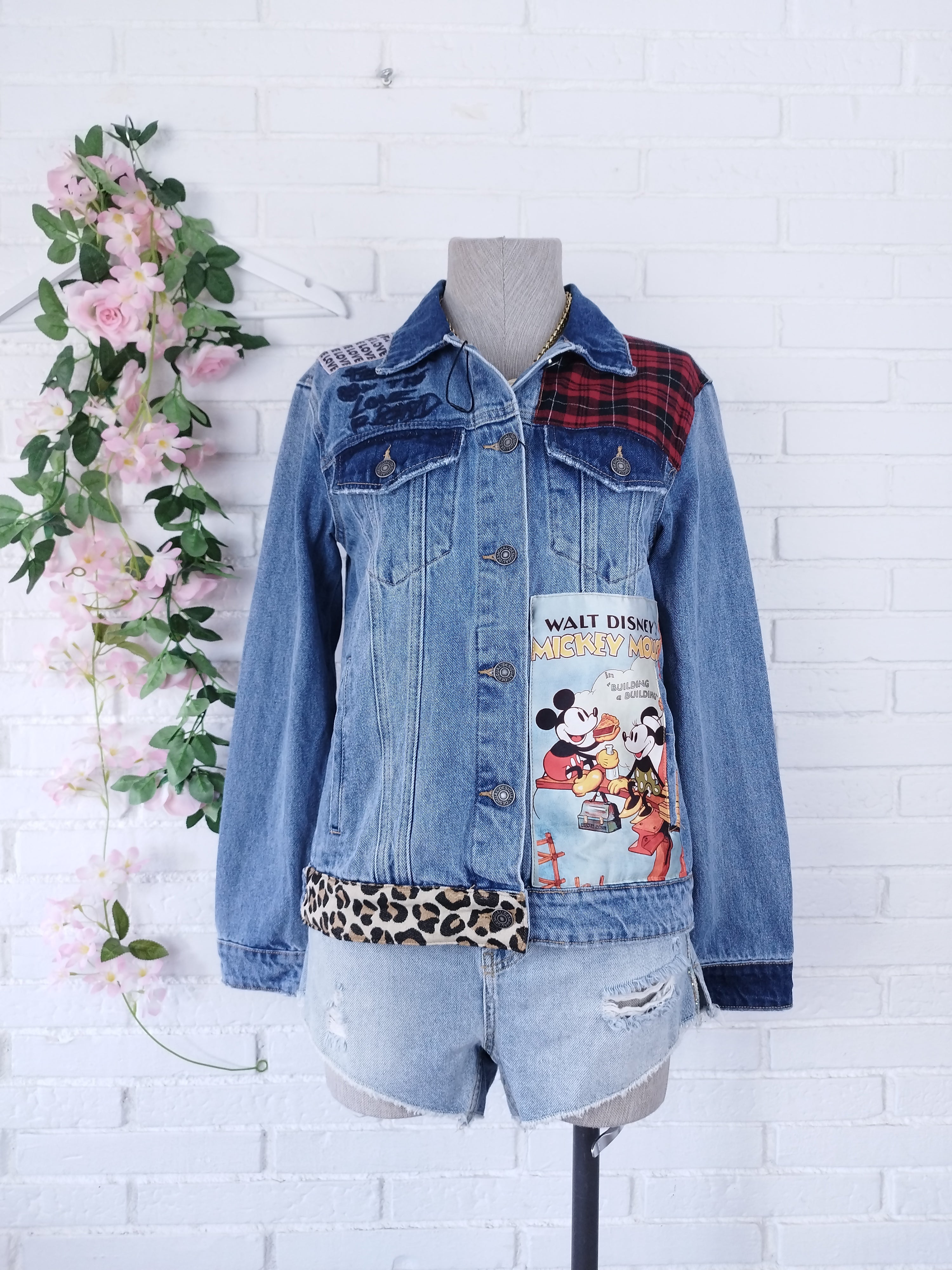 Chaqueta DESIGUAL Vaquera Azul Mickey Mouse