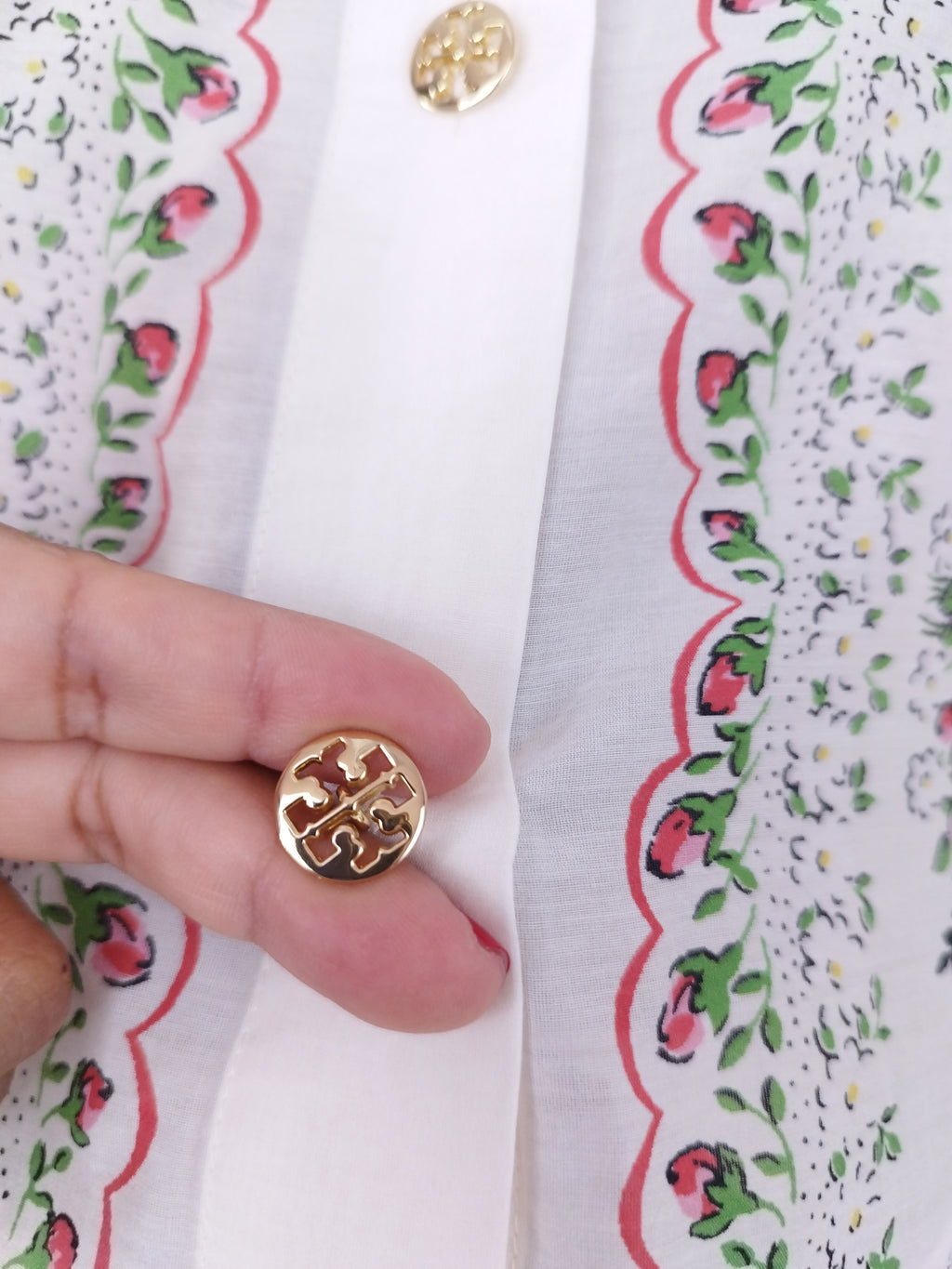 Blusa Larga TODY BURCH Floral Ligera