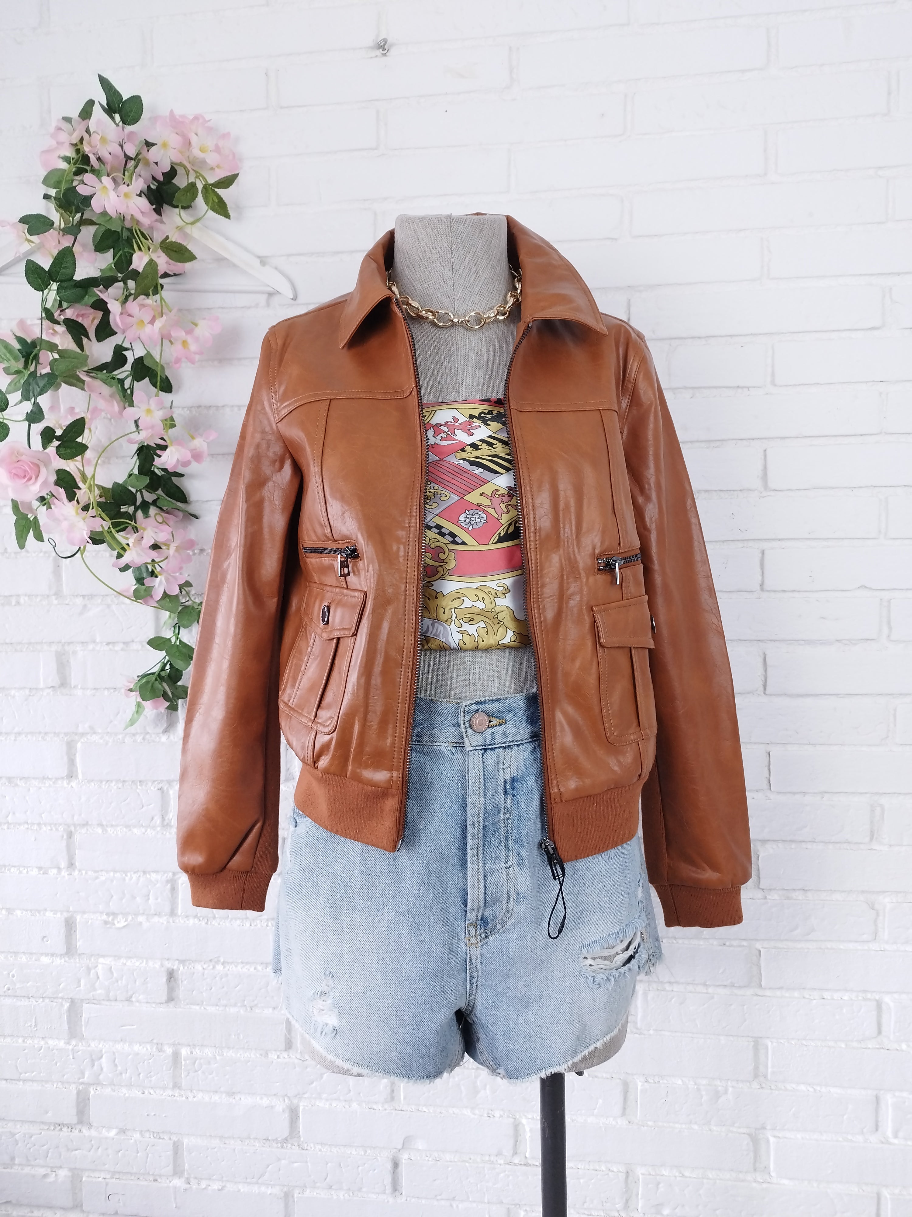 Chaqueta DESIGUAL  Polipiel Style Aviador