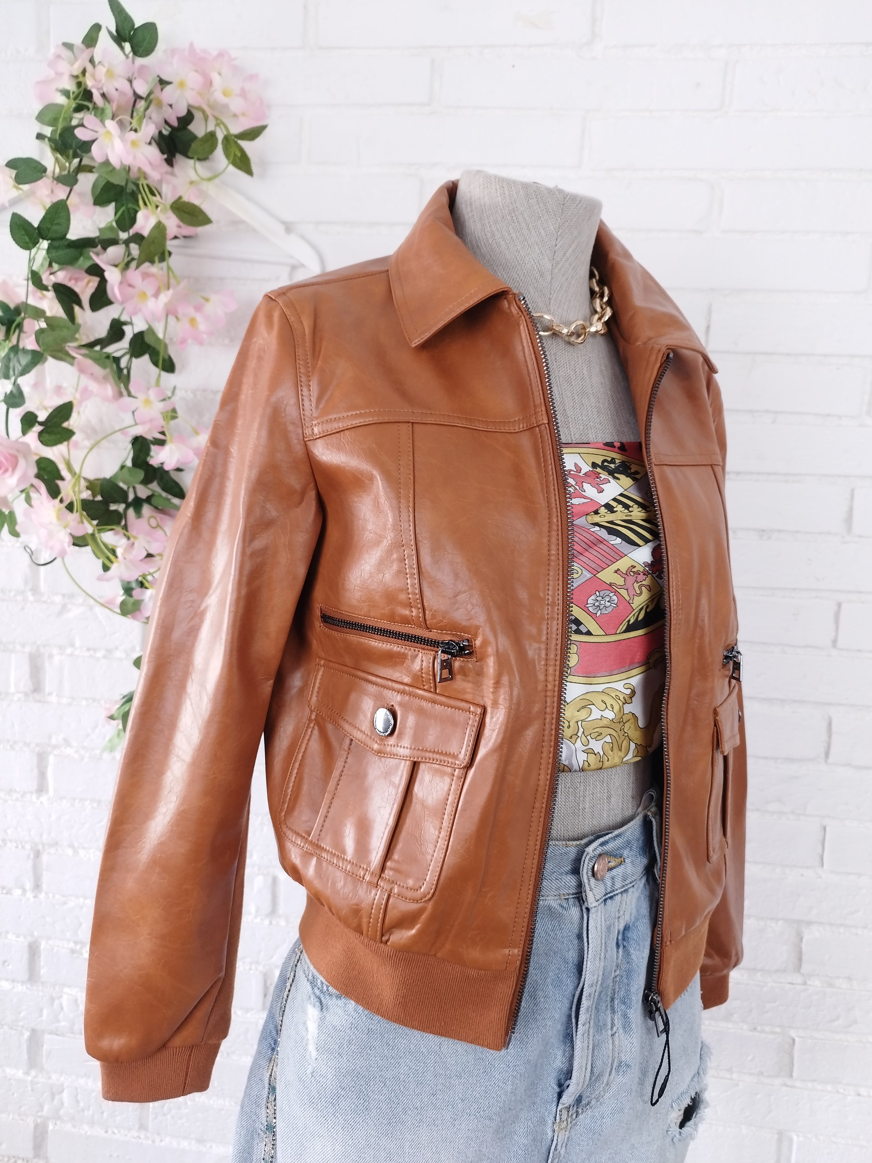 Chaqueta DESIGUAL  Polipiel Style Aviador