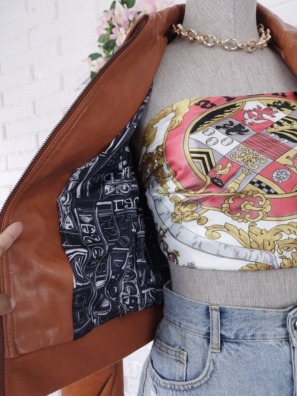 Chaqueta DESIGUAL  Polipiel Style Aviador