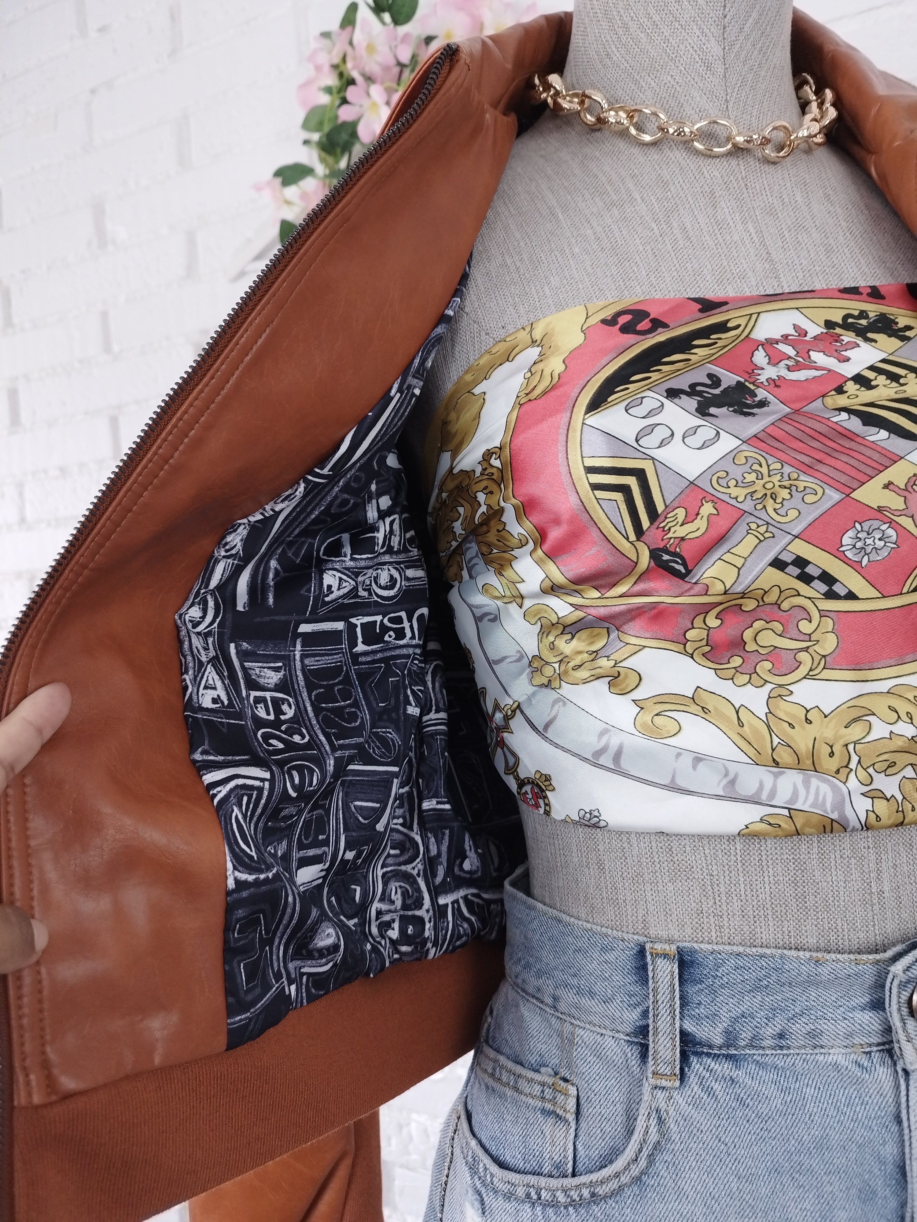 Chaqueta DESIGUAL  Polipiel Style Aviador