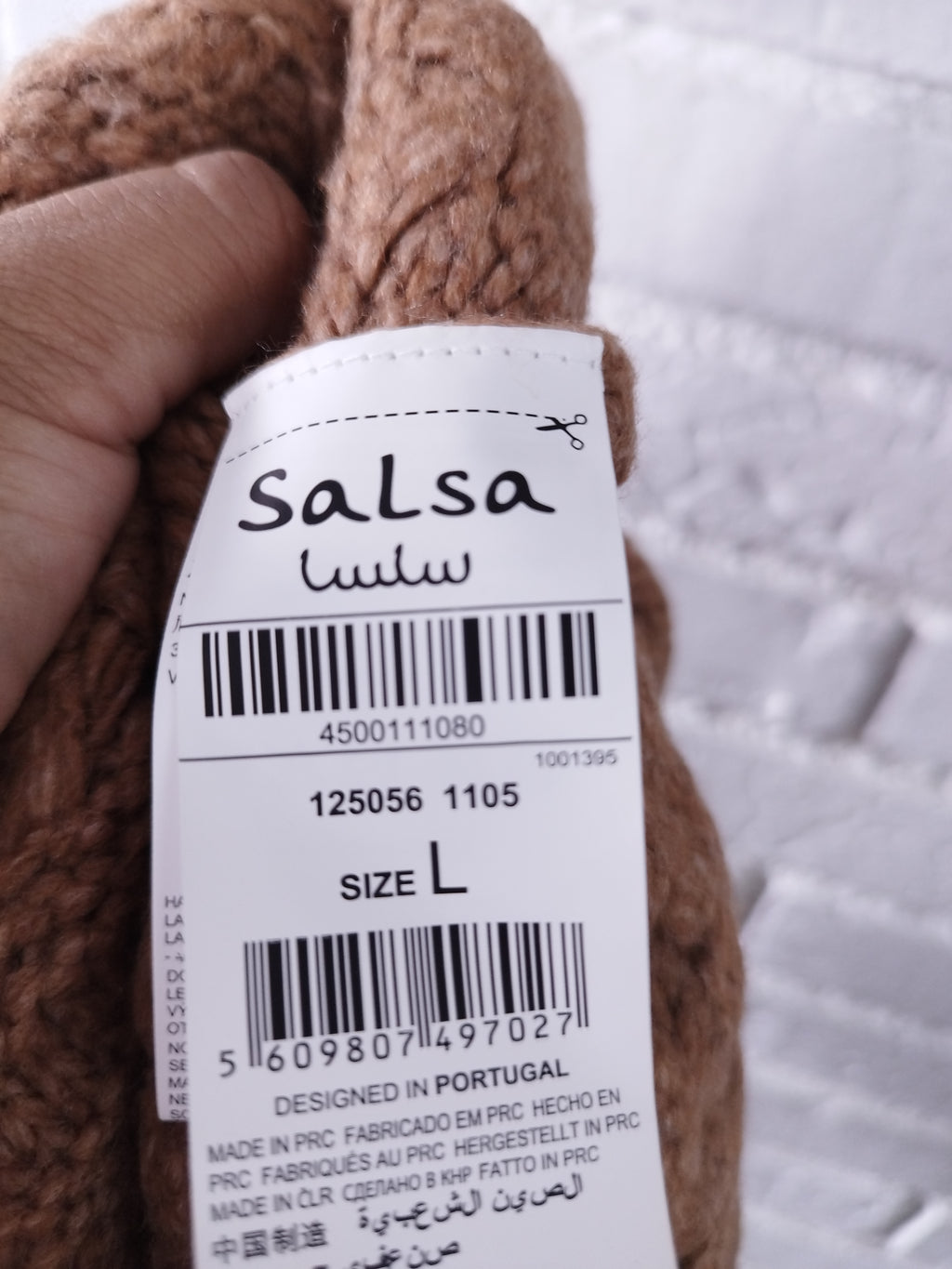 Cardigan SALSA Oversize Trenzado Grueso