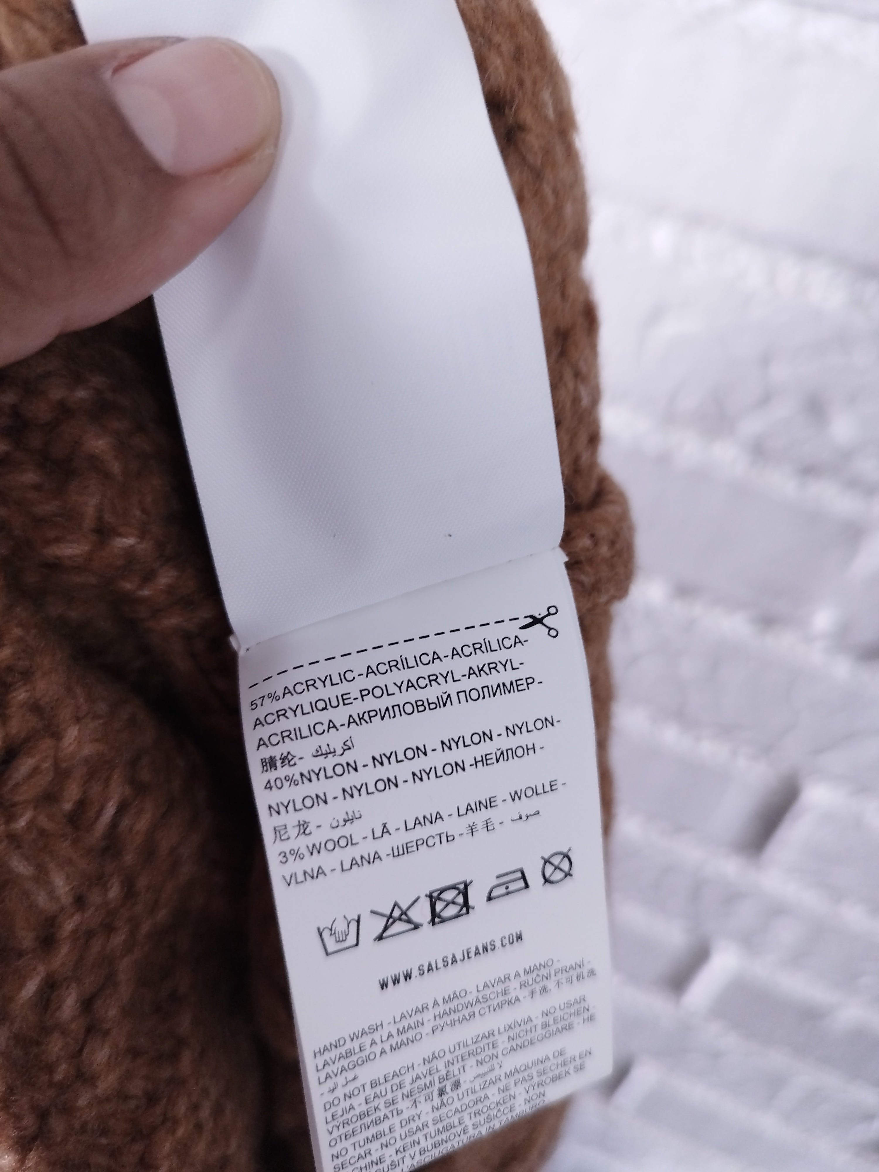 Cardigan SALSA Oversize Trenzado Grueso