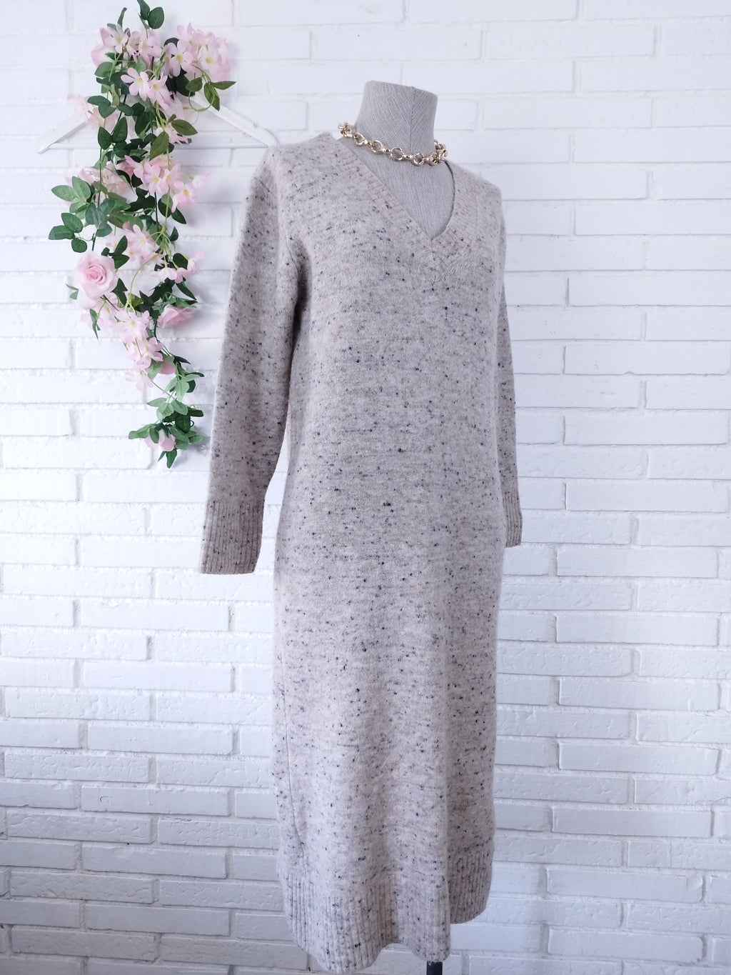 Vestido MASSIMO DUTTI Italy  Invierno Jaspeado Abrigador