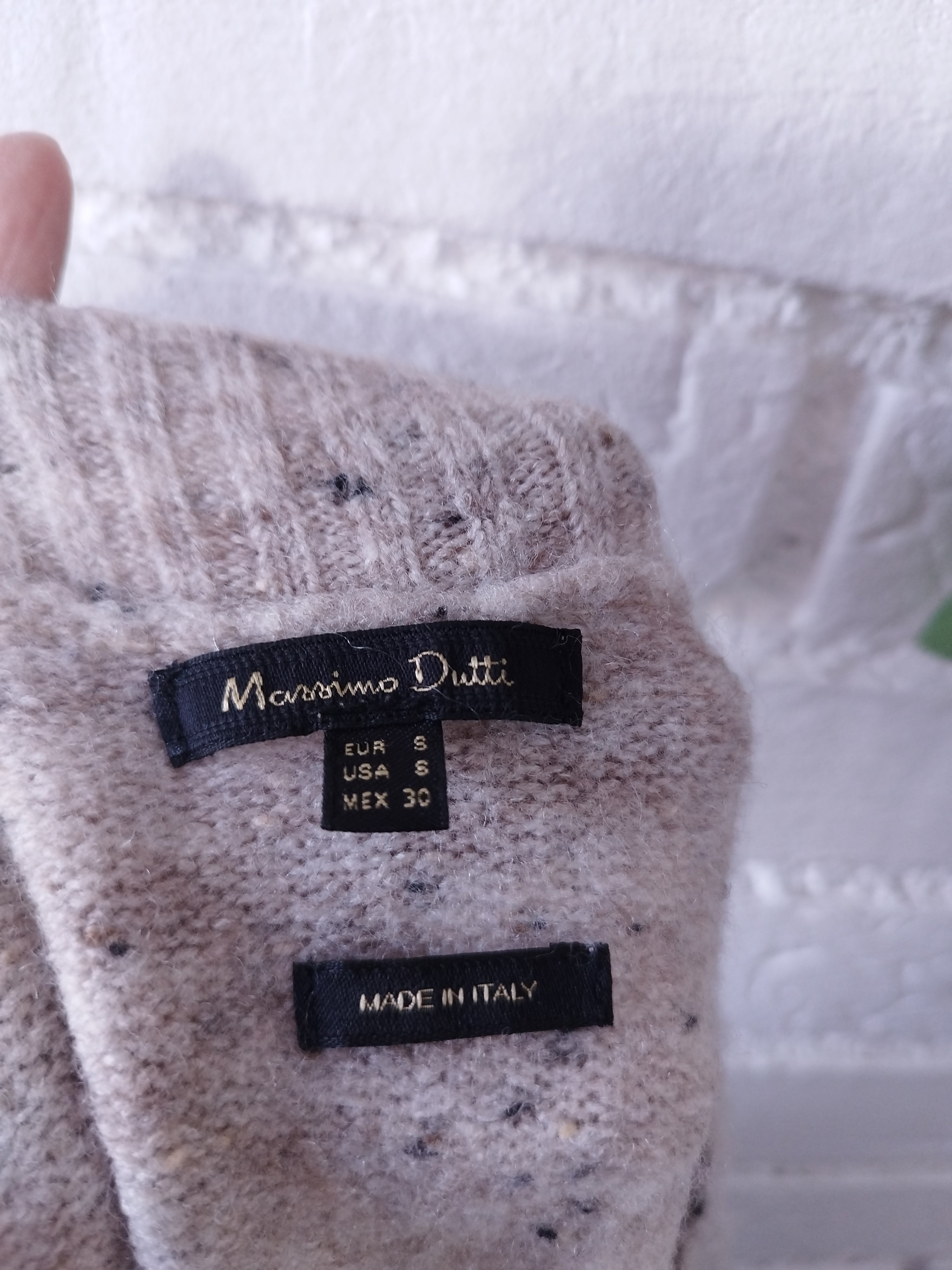 Vestido MASSIMO DUTTI Italy  Invierno Jaspeado Abrigador