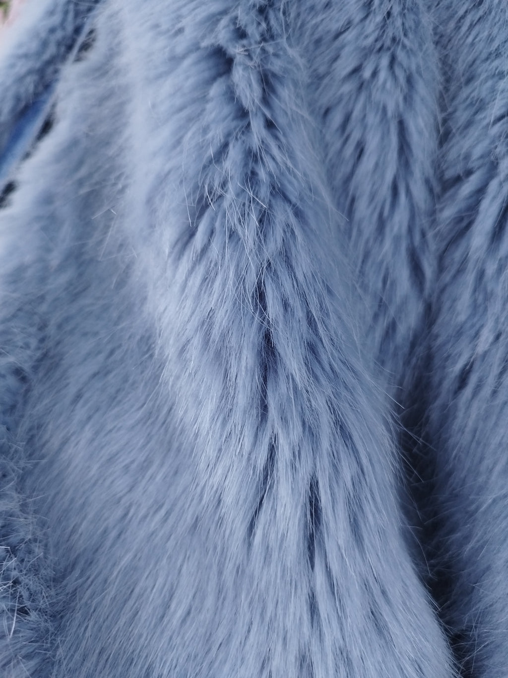 Vintage 2000s Y2K Denim Jacket — Light Blue Faux Fur Street Style Basic Outfit Upgrade