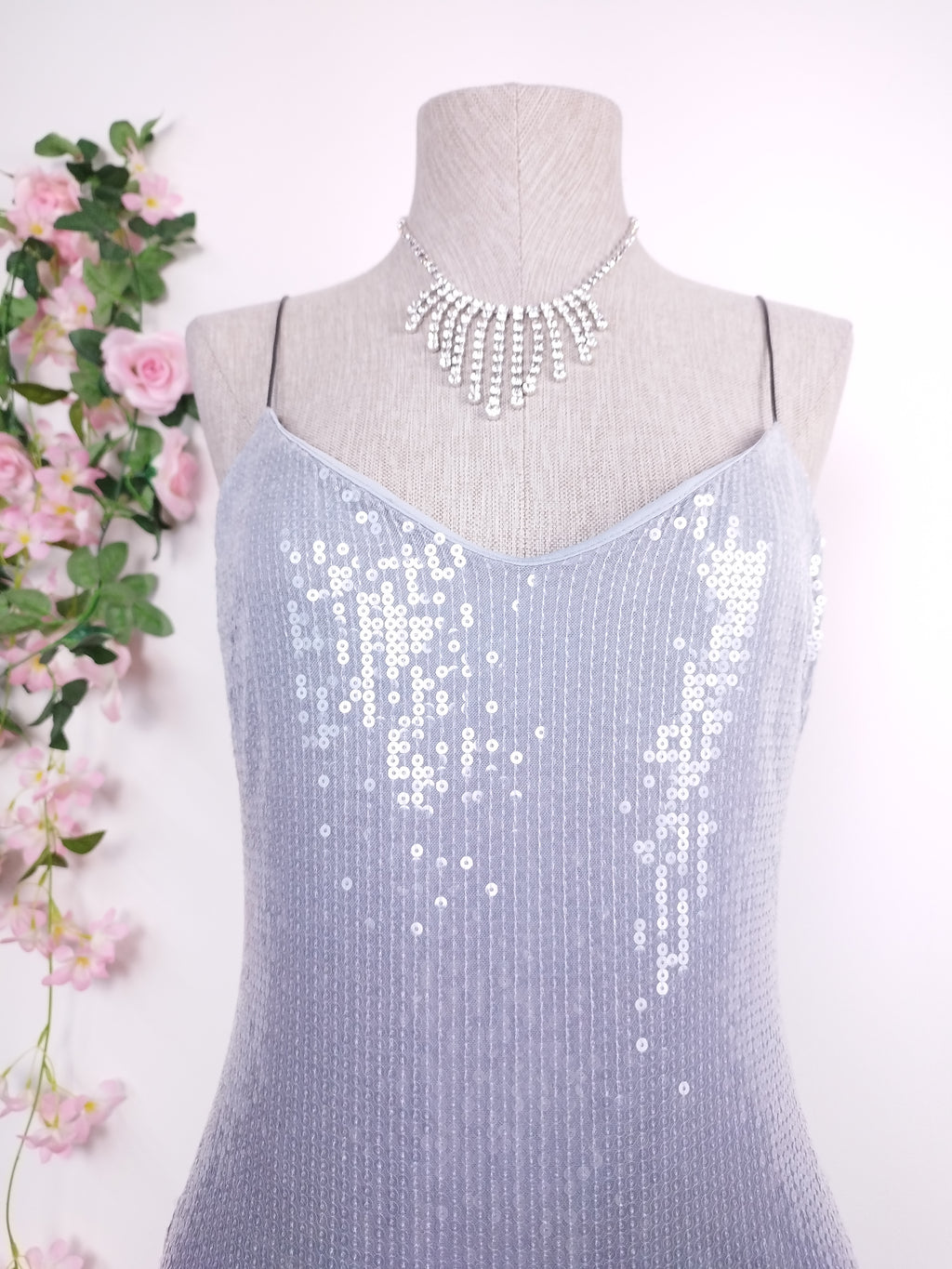 Vestido ZARA Fiesta Lentejuelas Lencero