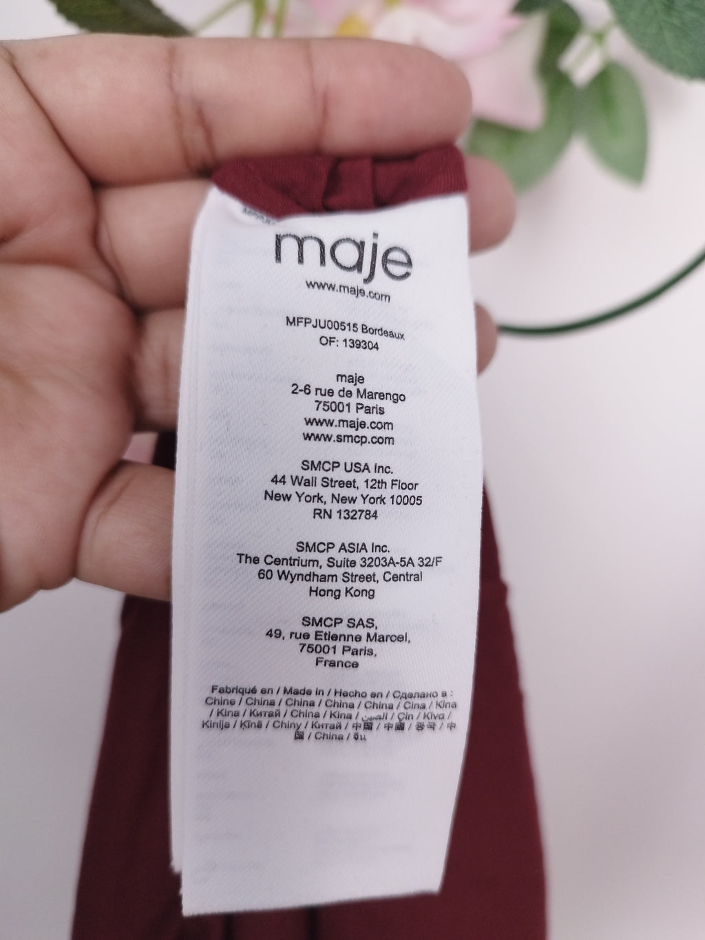 Falda MAJE Midi Fluida Hilos Metálicos