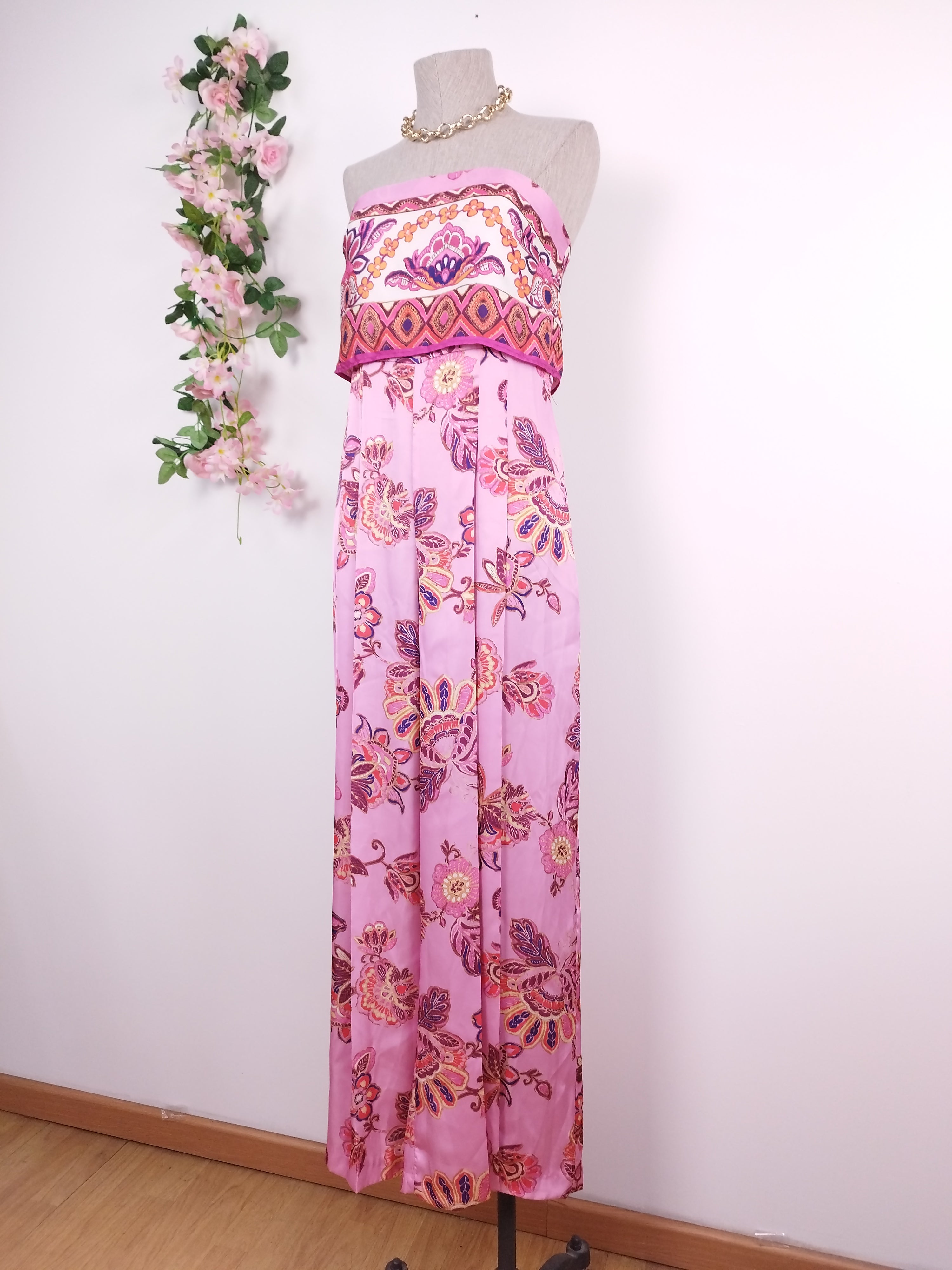 Mono ZARA Largo Satinado elegante Fiesta