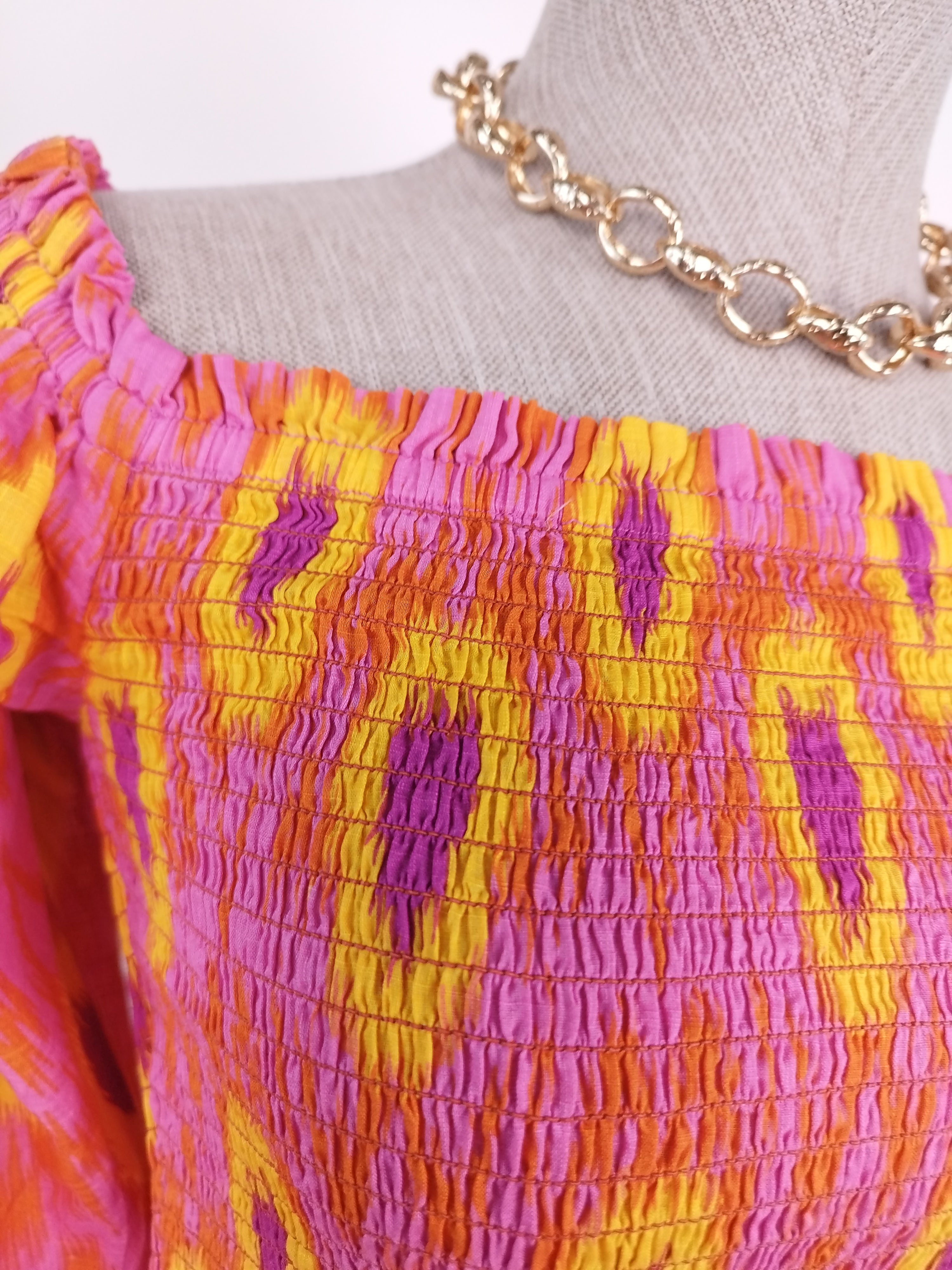 Vestido ZARA Largo Verano 100% algodón