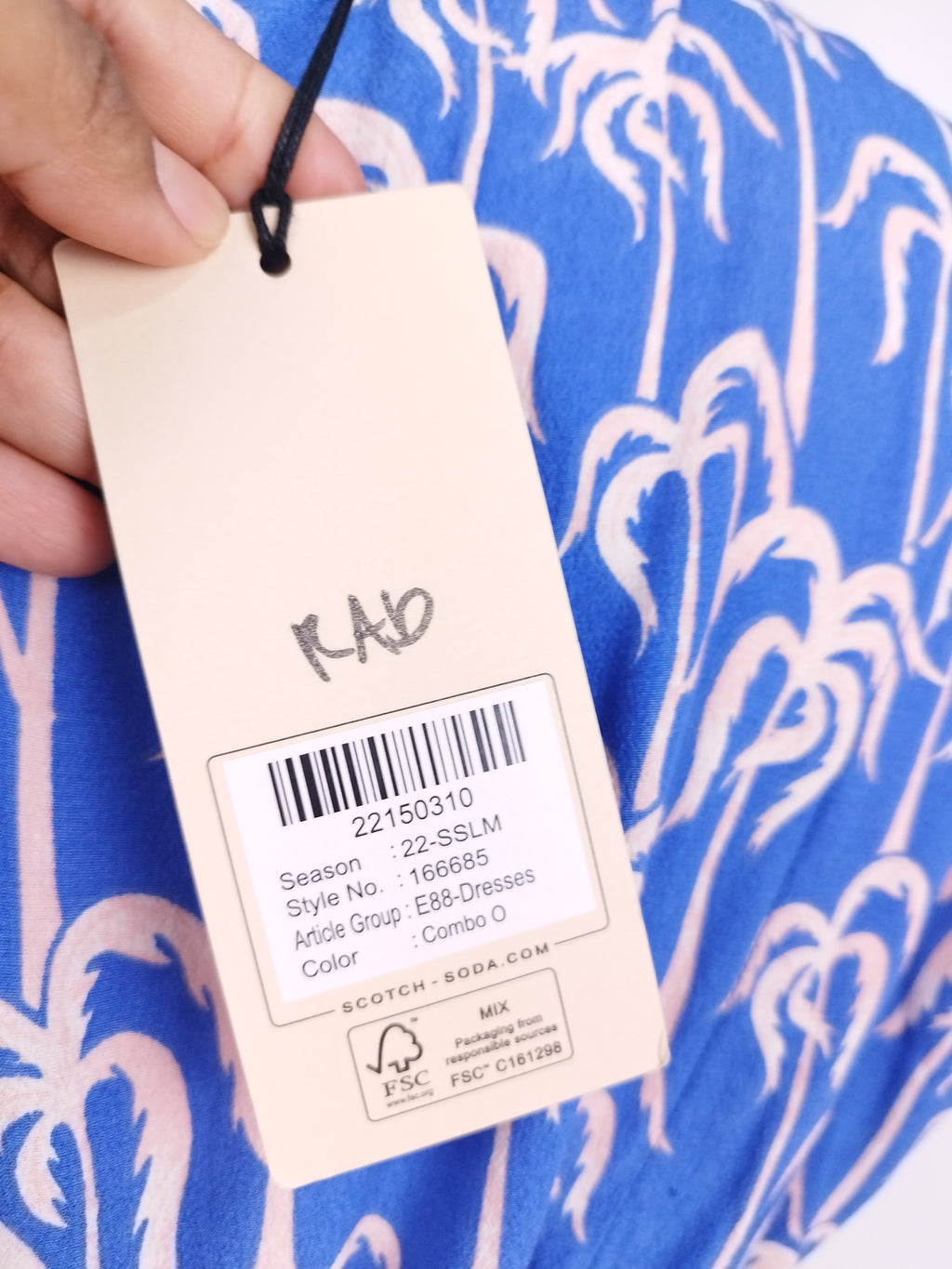 Vestido SCOTCH & SODA Largo Cruzado