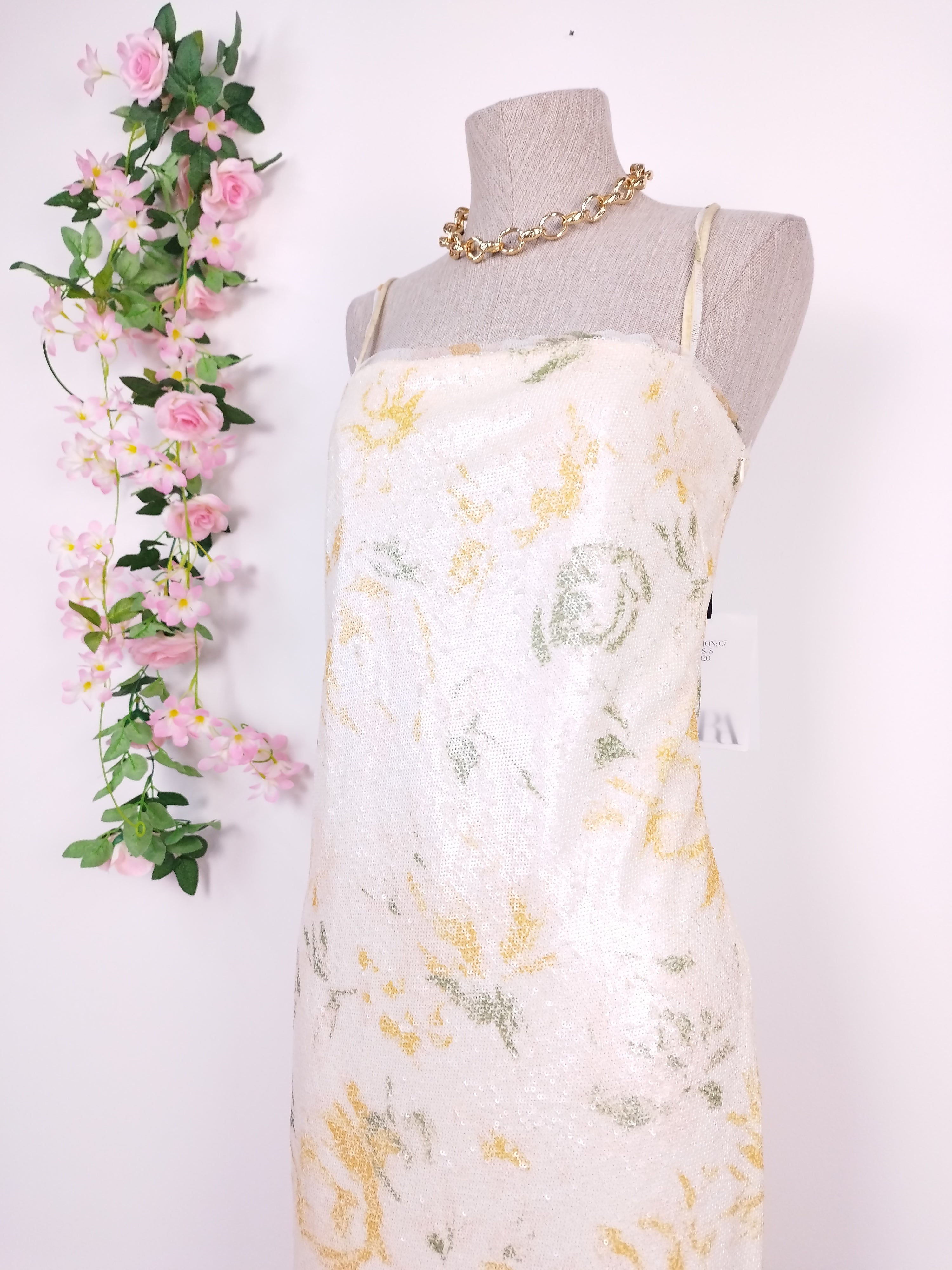 Vestido ZARA  Lentejuelas Fiesta Ibicenco