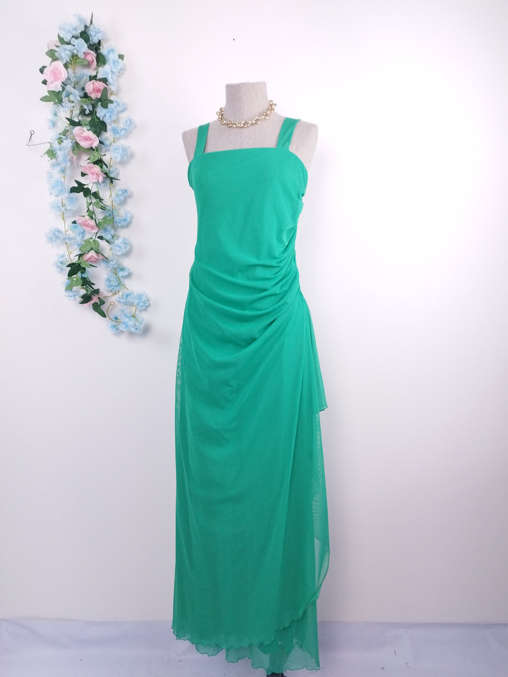 Vestido Drapeado VINTAGE 90s Fiesta Tul