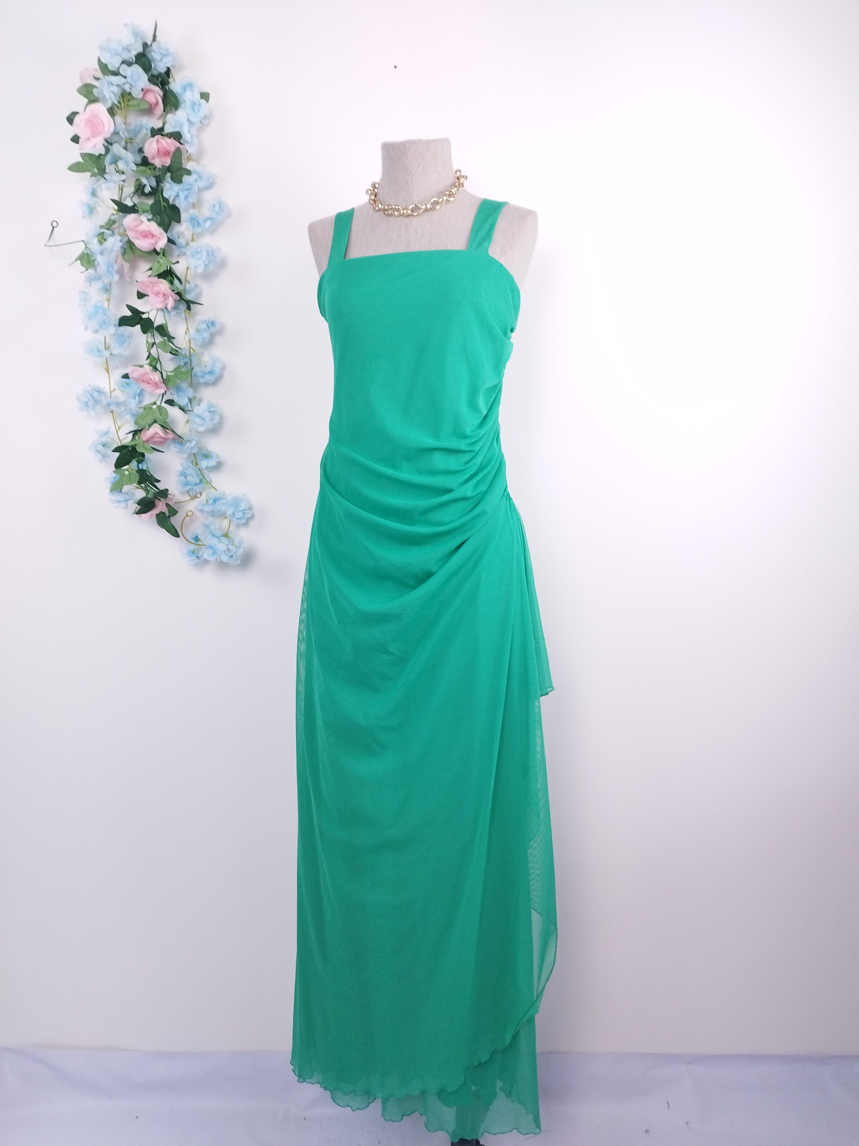 Vestido Drapeado VINTAGE 90s Fiesta Tul