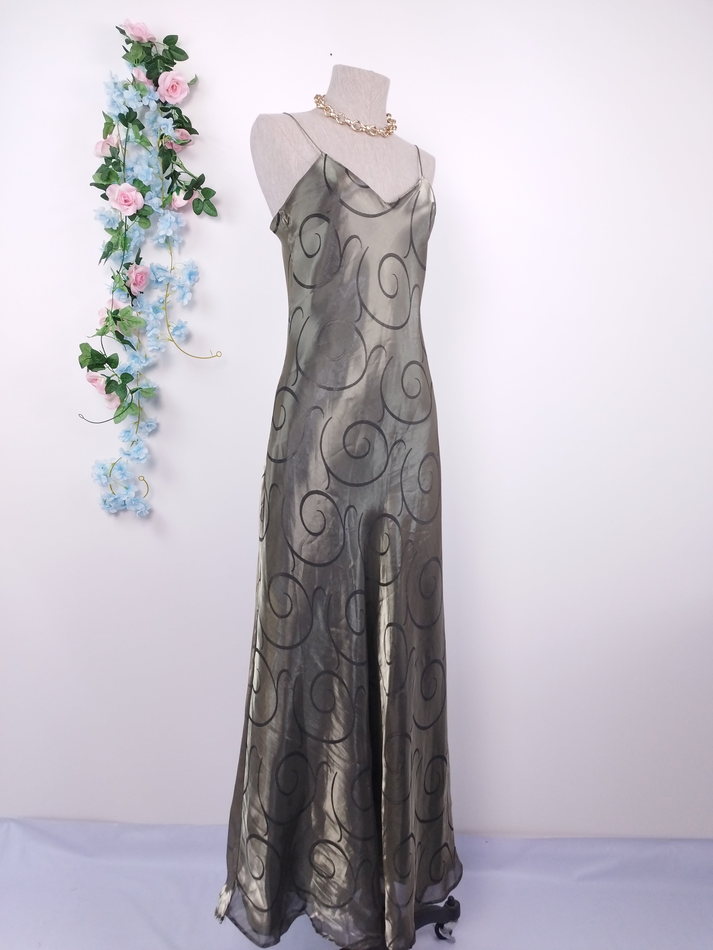 Vestido Fiesta VINTAGE Largo Lencero