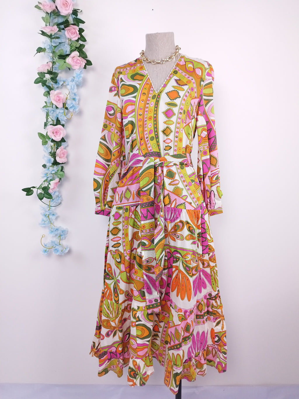 Vestido ZARA Maxi Ibicenco Algodón