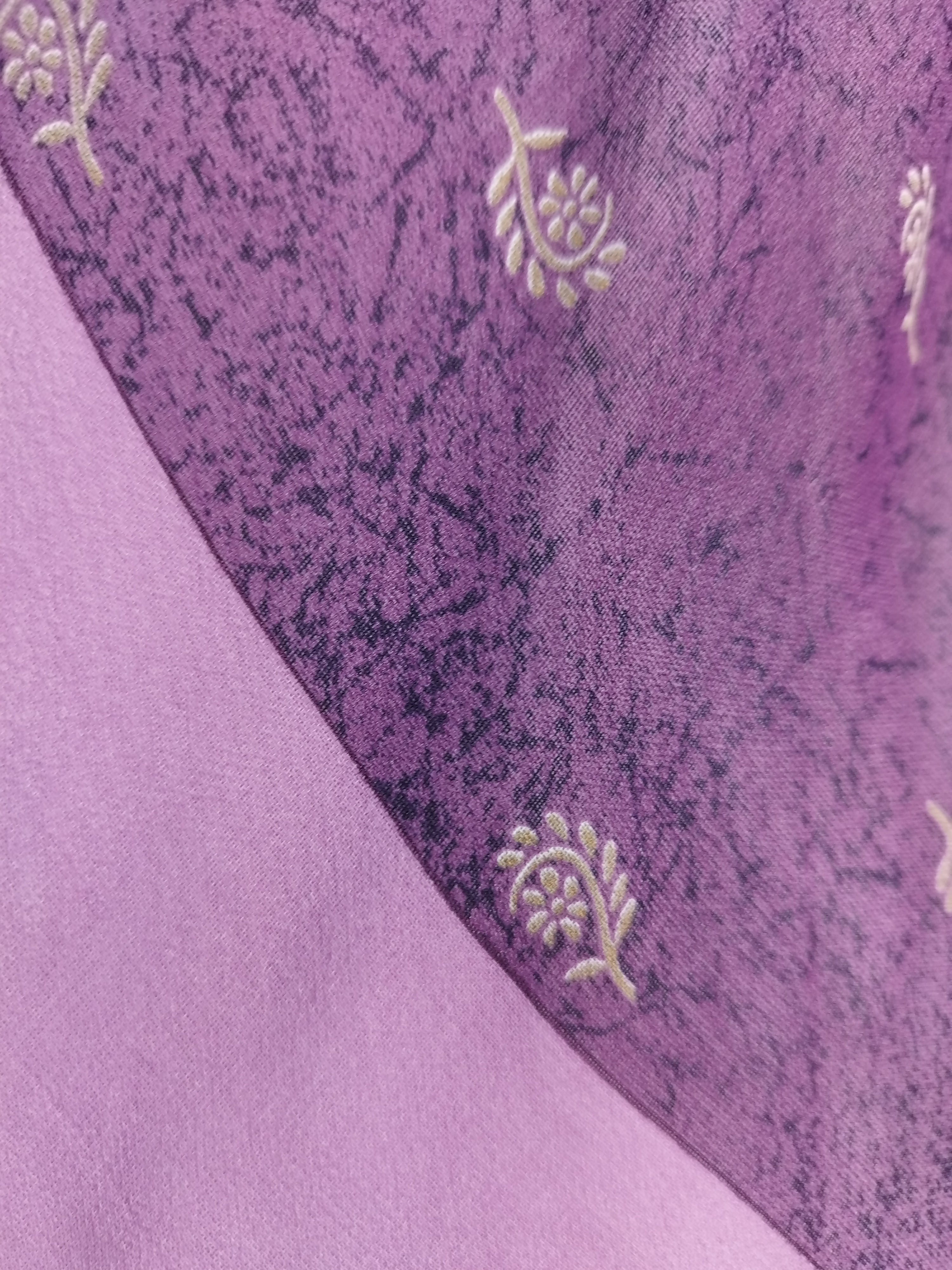 Vintage 90s Maxi Dress — Slip Style, Amazon Women Print & Lilac Purple